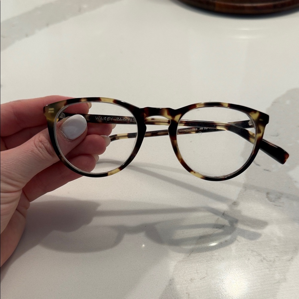Warby Parker Tortoise Shell Round Eyeglasses in Brown and Cream